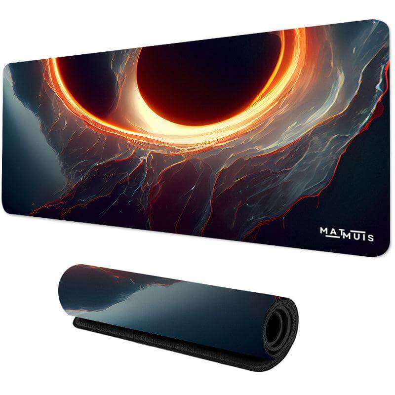 XXL Muismat | Space Planet Black Hole - Matmuis